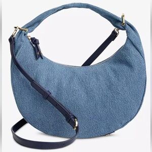 On 34 Harlowwe Denim Top Handle Small Crossbody NWOT